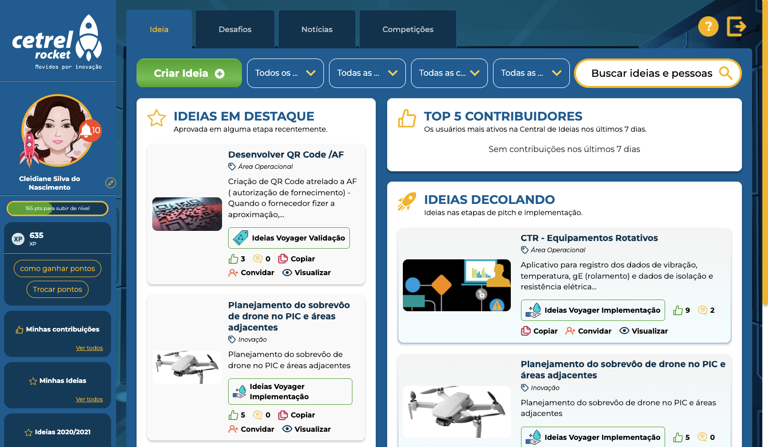 2020 · Cetrel (BA) — Cetrel Rocket (Programa de Inovação)